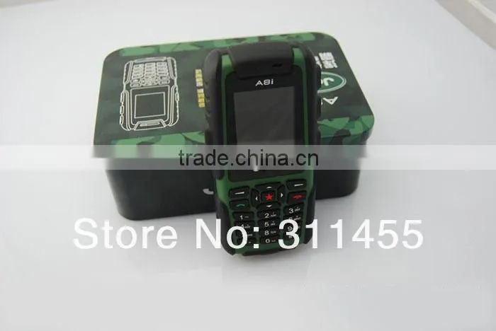 Freeshipping, Jeep A8i Outdoor Military Waterproof phone Shockproof cell phone 1.3mp camera Dual SIM,