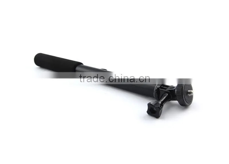 black selfie stick compatible with go pro device from Lontion