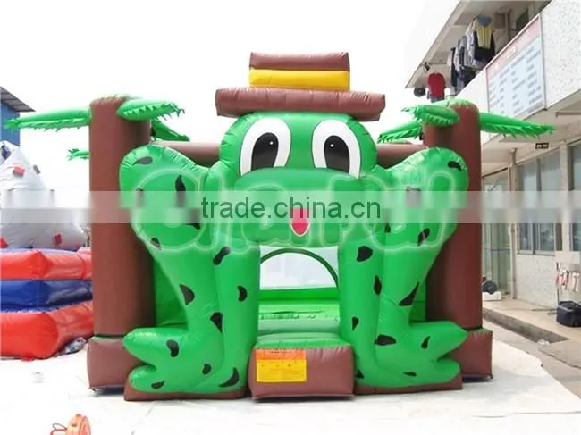 Animal design cheap inflatable Froggy castle bouncer for sale, inflatabele bouncer for sale