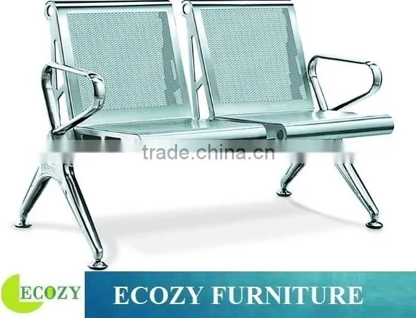 Modern stainless steel chair furniture for waiting room, reception room