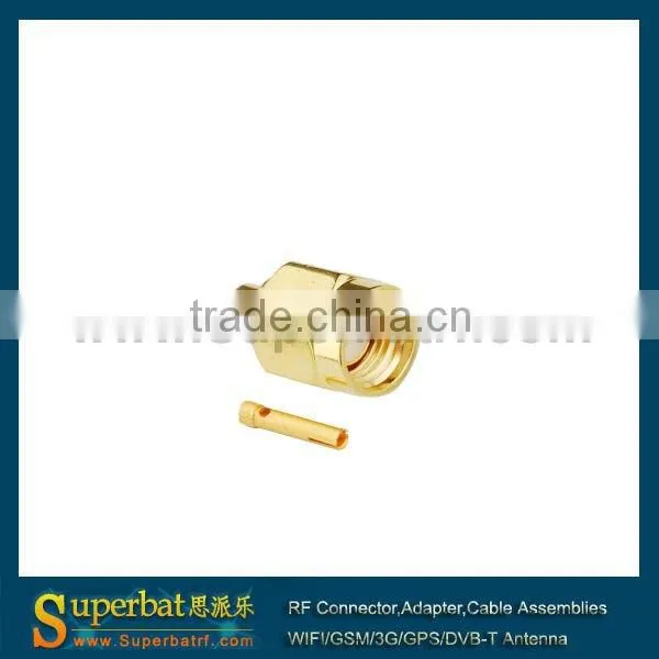 RP-SMA Solder Plug(female pin) connector for .141" cable