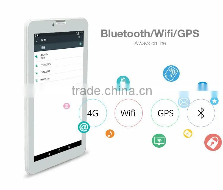 Newest created K7 7 inch 4g lte smartphone oem wifi tablet gps HD screen sd card slot