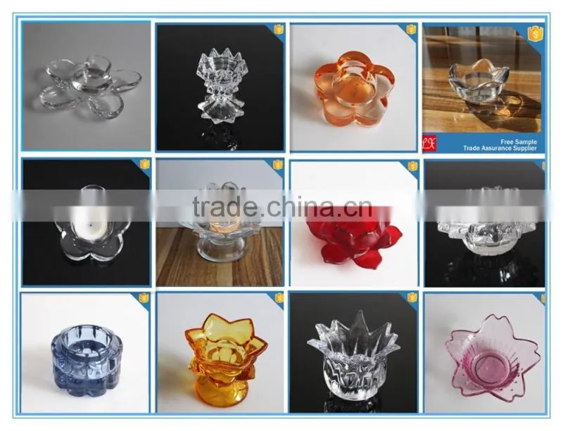 LX-Z261crystal glass pumpkin candle holder for tealight