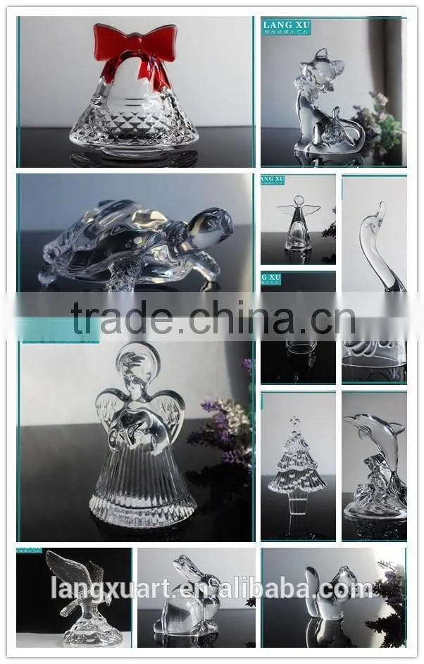 LX-D002 Custom Made glass wedding souvenirs gifts baby angel ornament craft handmade glass angel souvenir