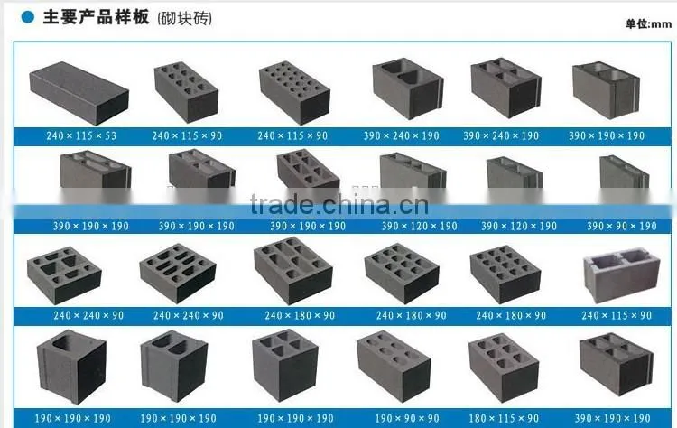Sinoder Brand automatic block production line concrete block production line fly-ash lime brick production line