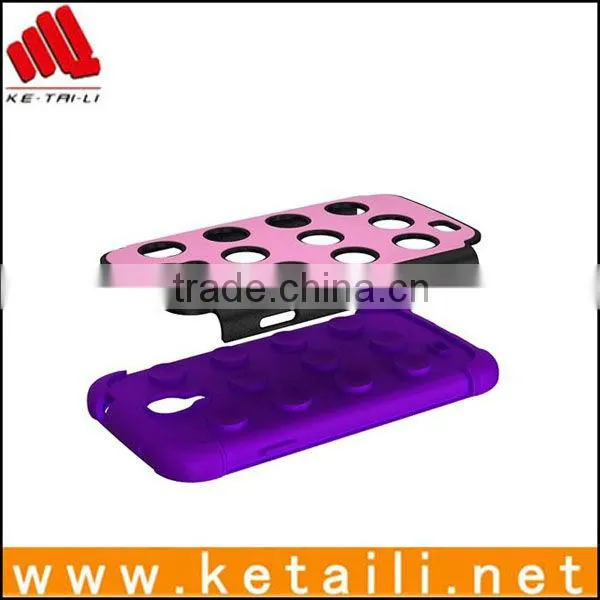 Hybrid high impact silicone plastc phone shell for samsung galaxy S4