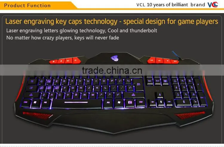 custom function ergonomic keyboard backlight led colorful gaming mouse