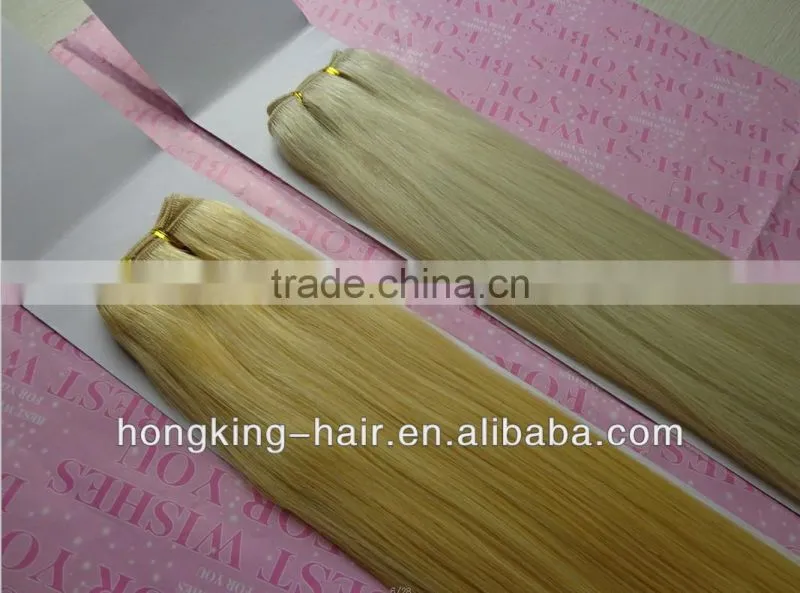 Wholesale price 100% human hair blond color human hair extensions in Qingdao