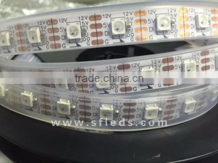 Decoration 5050 SMD 1003 ic ouside waterproof DC12V addressable triple row led strip