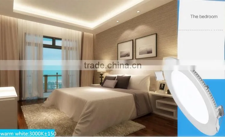 2015 Hottest high quality energy saving 9w round led panel light,with 2 years warranty