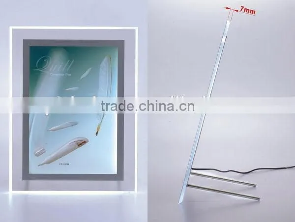 Contemporary top sell acrylic led photo frame