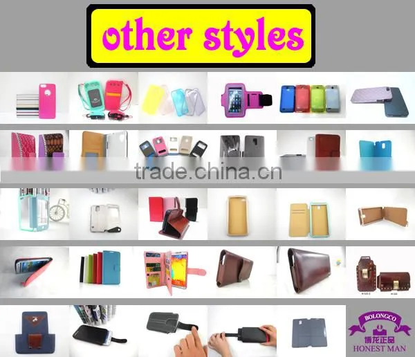 universal leather smart phone cover cases for 4.7 inch mobile cell phones wallet style