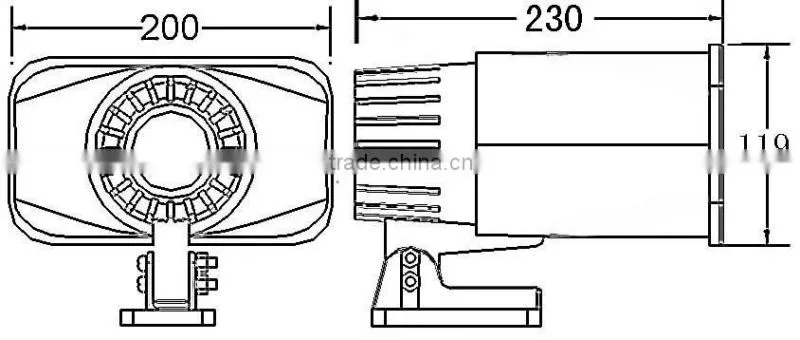 FBES201235 2015 Hot sale electronic siren, alarm / wireless electronic siren(FBELE)