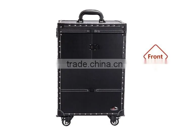 2016 Wholesale new style trolley accient makeup case,beauty case,makeup case