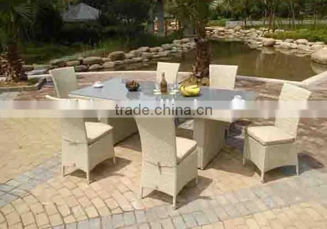 hot sale pe rattan garden table and chair