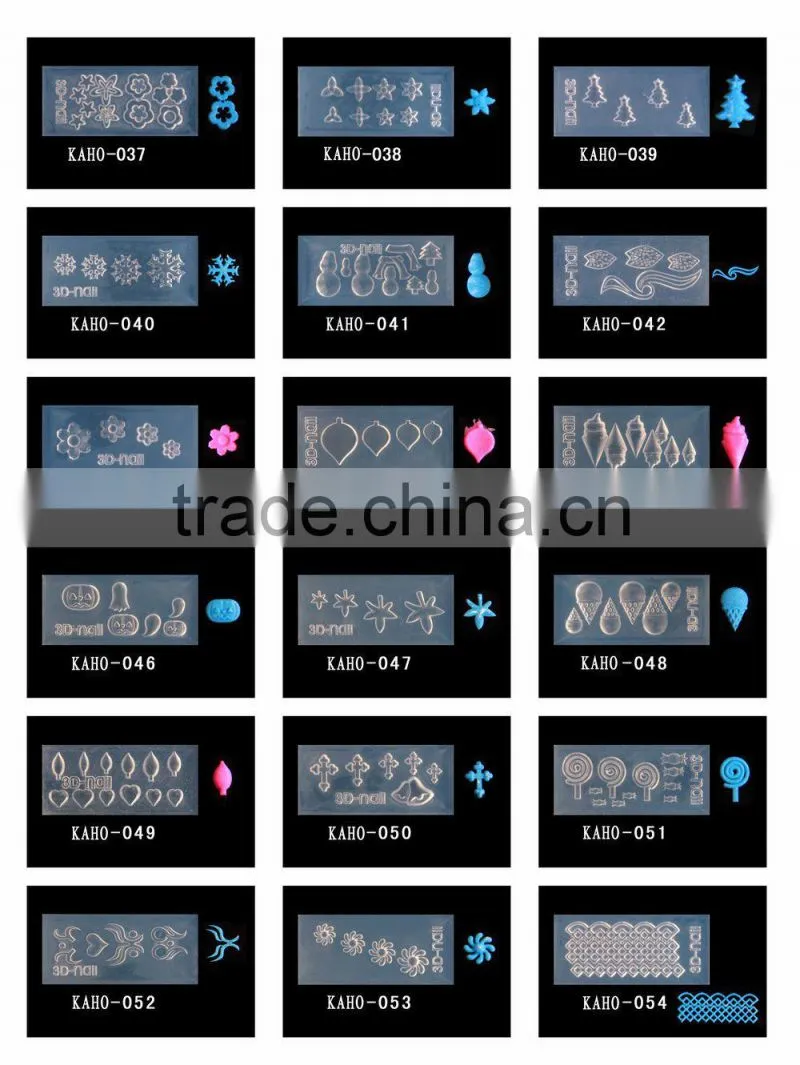 2014 new design 3d nail mold for nail art 3D mold-19-36