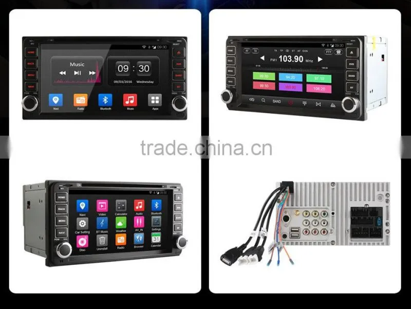 Ownice Quad core Android 4.4 double 2 din touch panel Car radio GPS with FM AM radio