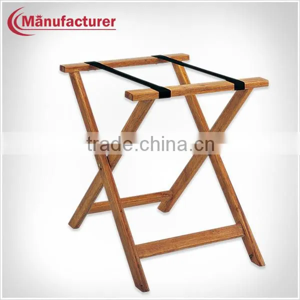 Hotel Articles Wooden Luggage Rack / Folding Luggage Holders for Bedroom