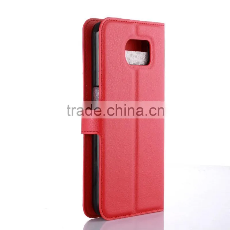 Wholesale Folio Stand Case for Samsung GALAXY S7 Plus PU Leather Flip Cover with Wallet