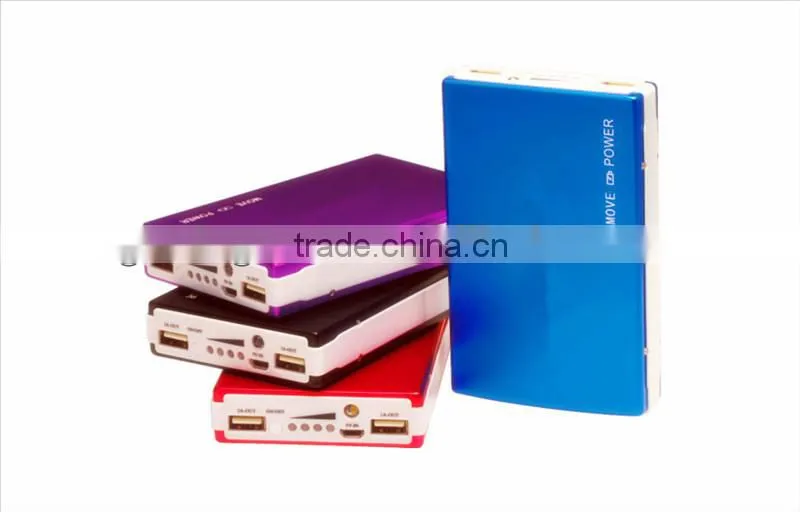 Hard disk box mobile charger/10000mah portable power bank with led indicators for smart phones