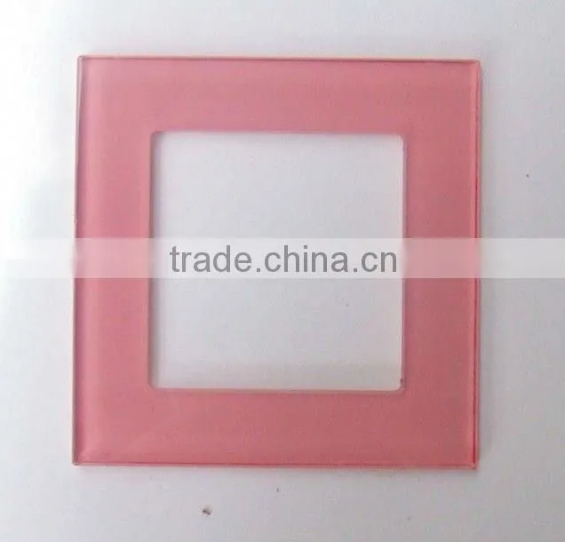 colorful square decorative glass switch panel
