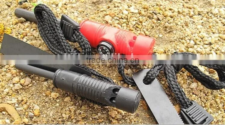 OEM Outdoor survival multi Magnesium fire starter with compass
