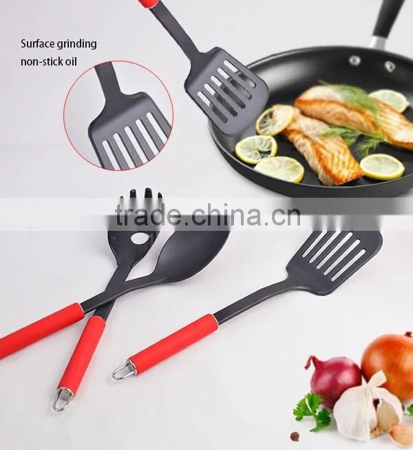 Best Food Grade Nylon Kitchen Utensils Set 6 Pieces For Cooking With Stainless Steel And Tpr Painting Of Kitchen Tools