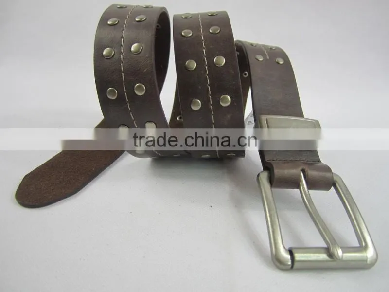 mens rivet metalstud belt for men
