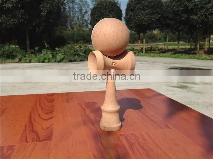 Deeply polished classical natural kendama,beech woodgrain kendama,professional unfinished wooden kendama