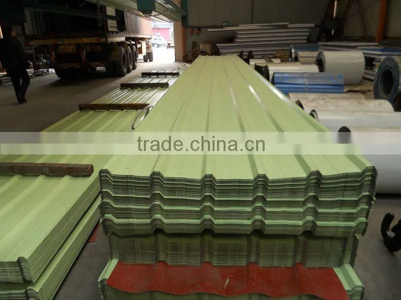 Corrugated steel roofing tile for construction real estate