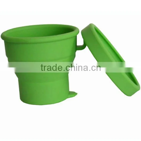 Folding Design Creative Disposable Tea Cups And Saucer Food Grade Silicone With FDA&LFGB Approval China