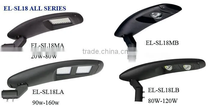 TUV-GS approved post top/side mounting patent lens high efficient 60w led street light