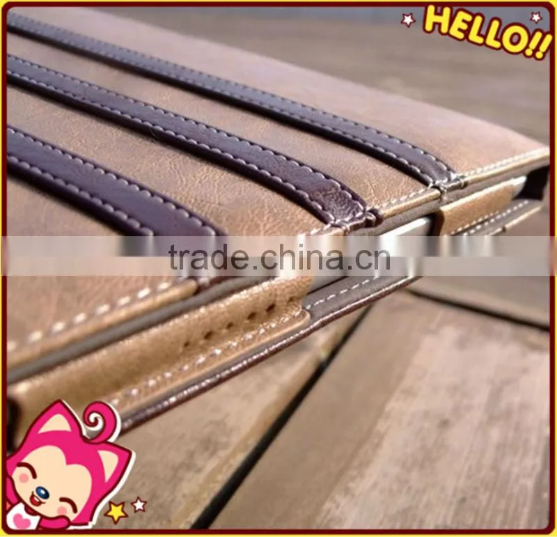 Wholesale high quanlity leather cover for apple ipad air case