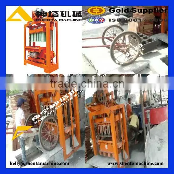 low cost high profitable QTJ 4-60 zenith concrete block machine