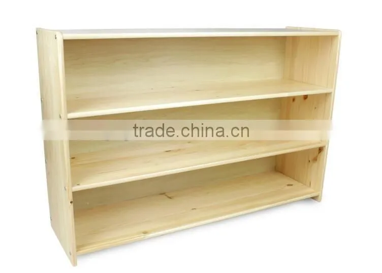 Montessori school furniture for pine solid wood shelf