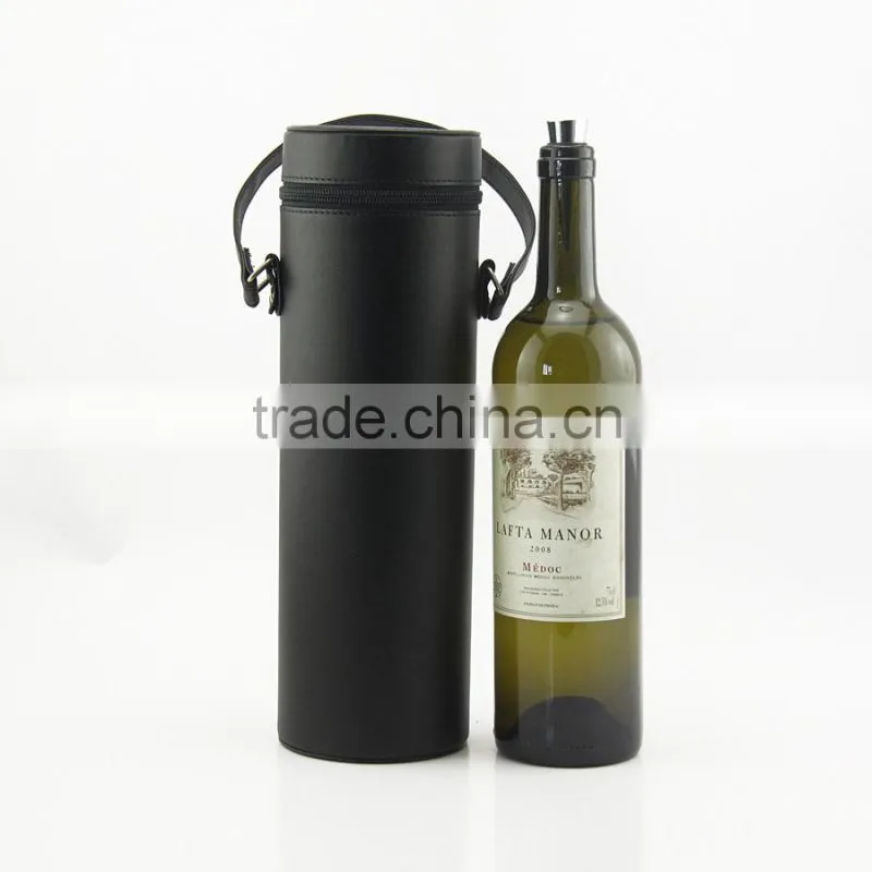 leather wine bottle box