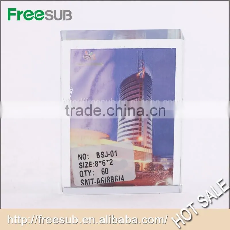 Good Quality Crystal Glass Picture Frame For Sublimation Machine