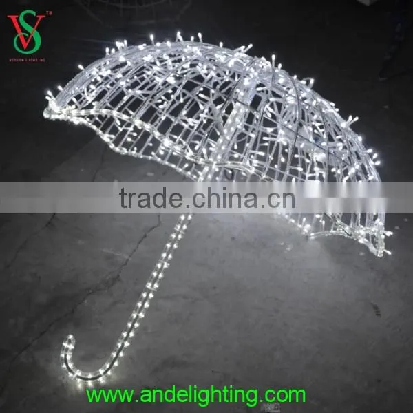 230V 85*100cm fancy outdoor christmas decoration umbrella light