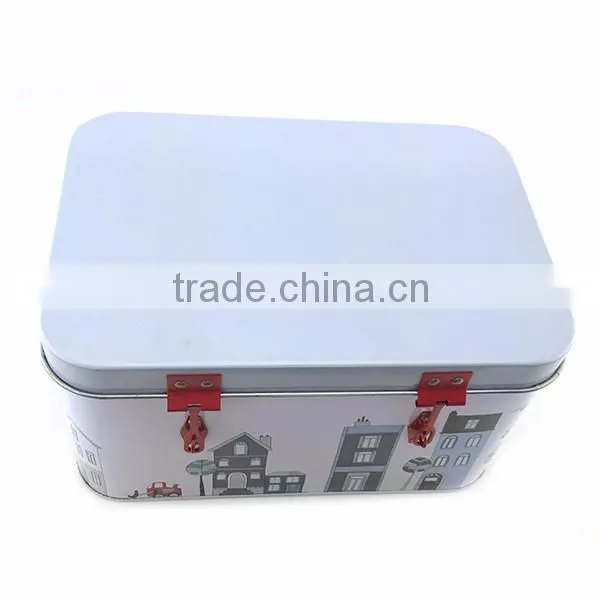 accept custom order rectangle hinged empty first aid kit box