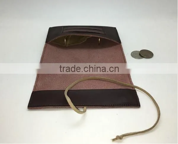 Customized design Wholesale Genuine Cowhide Leather Tobacco Pouch Cigarette Pouches
