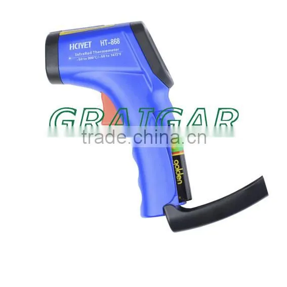 Non-contact digital Infrared thermometer HT-868 (-50-800 centigrade) temperature gauge