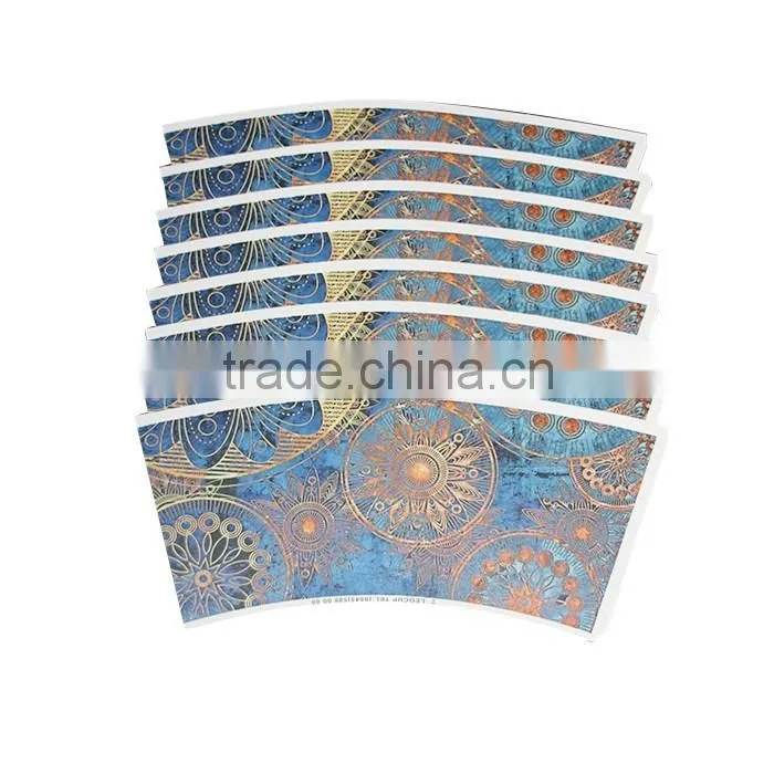 Hangzhou LvYang/GoBest Food grade flexo/offset printing paper cup fan with customized design