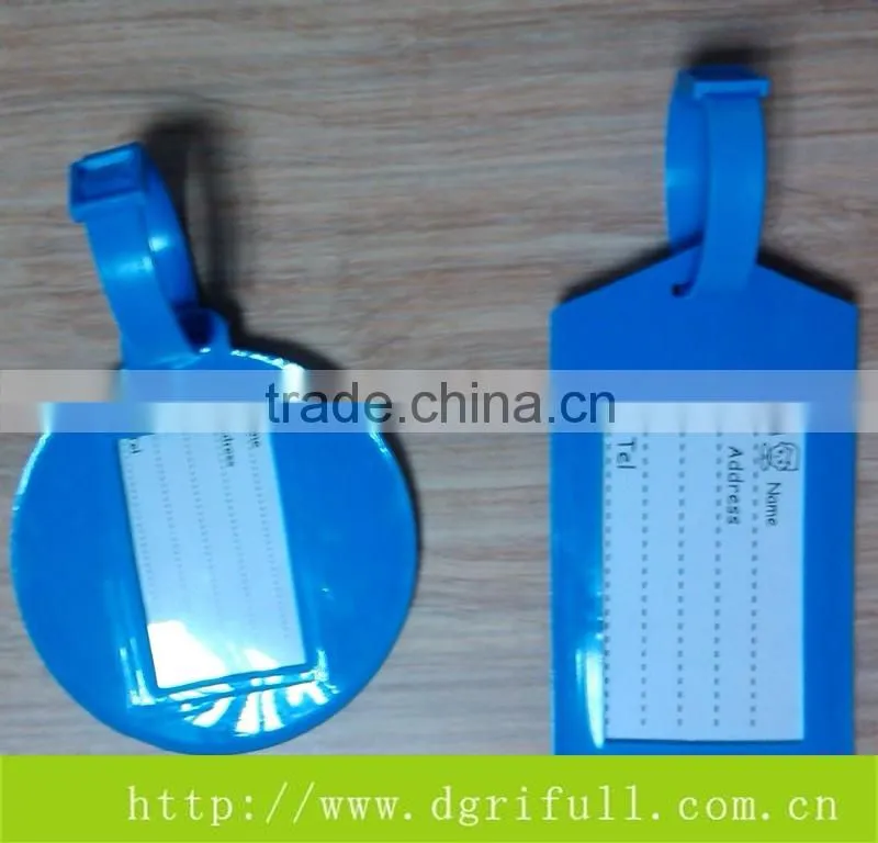 Can custom LOGO Simple silicone luggage tag