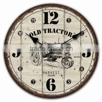 14 Inch MDF Garden Decorative Clock
