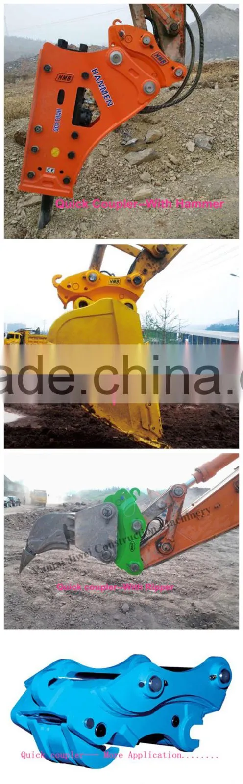 excavator spare parts mini excavator quick hitch