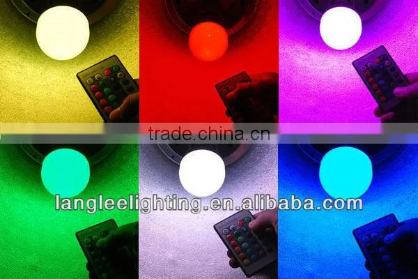 New E27 10W 10 Watt Color RGB LED Light Lamp Bulb with Remote Control
