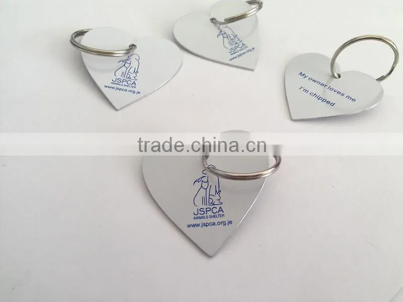 antique black promotional key tag with company logo