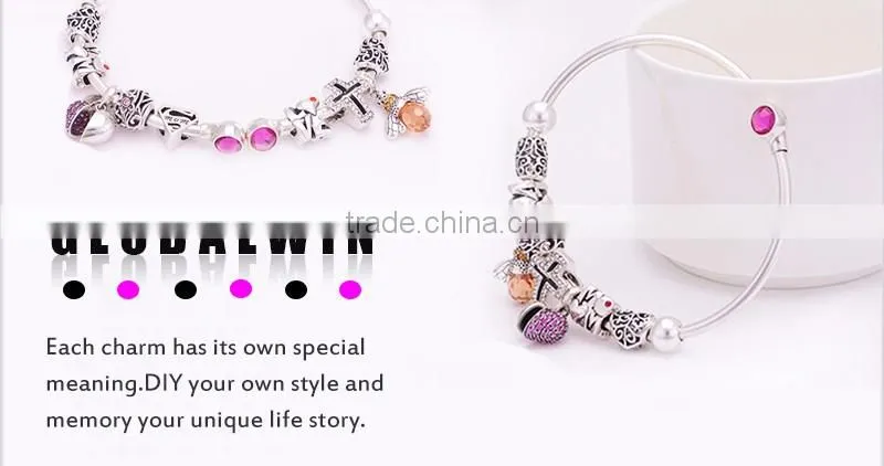 The True Love Bringer of Silver Cupid's Bow for Necklace & Bracelet 925 Silver Pendant Beautiful Arrow Charms for Girl