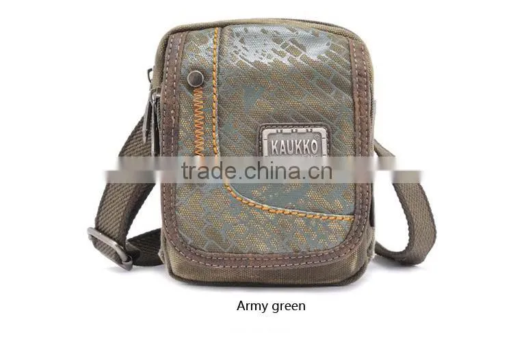 Leisure Men's Canvas Messenger Bag Design Retro Sling Bags Classic Cross Body Bag