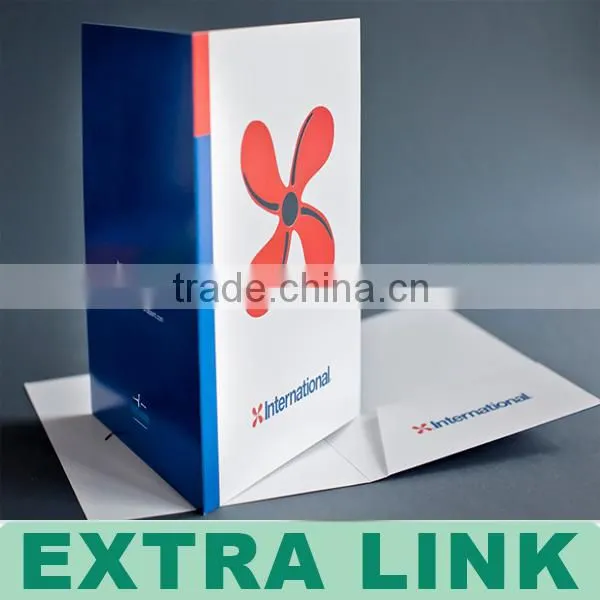 Document File Portfolio a4 Paper Folder/Paper Folder Printing/Guangzhou Custom Paper Folder Printing